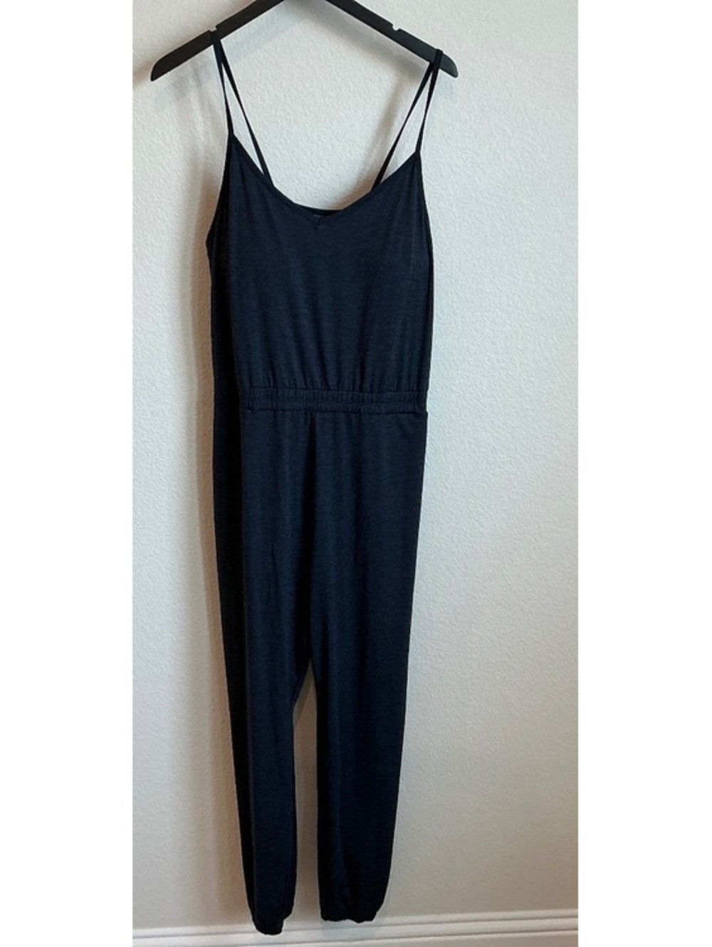 Vuori Women's Sleeveless Jumpsuit in Heathered Blue, Size XL